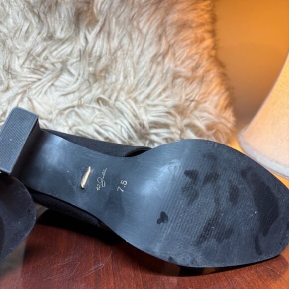 Women's 42 Gold Linx Sandal, Black, Size 7.5 - Picture 5 of 7